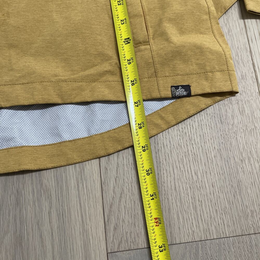 Prana Eliza Jacket Women's Medium Rain Windbreaker Gold Belted Waterproof - Picture 12 of 14